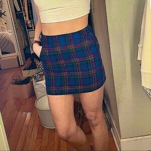 Plaid Mini Skirt